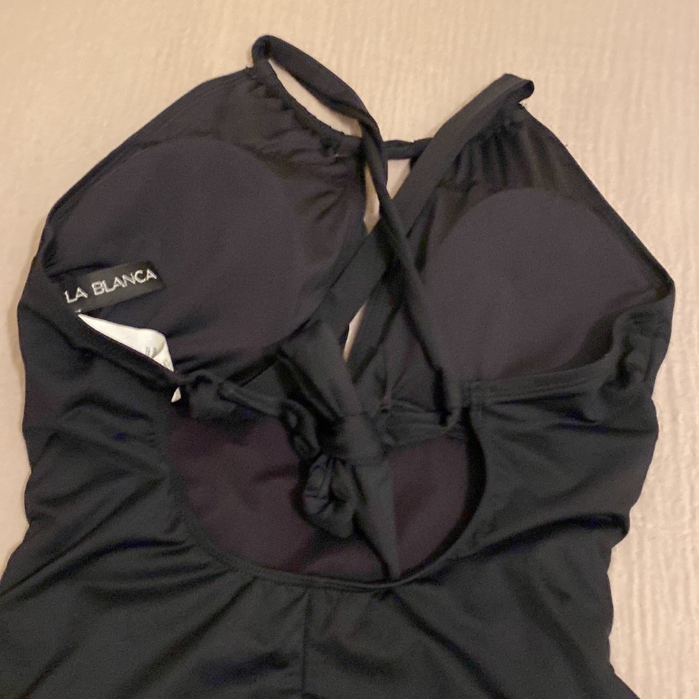 La Blanca Elegant Black One Piece Swimwear. Size 8 - Picture 3 of 7